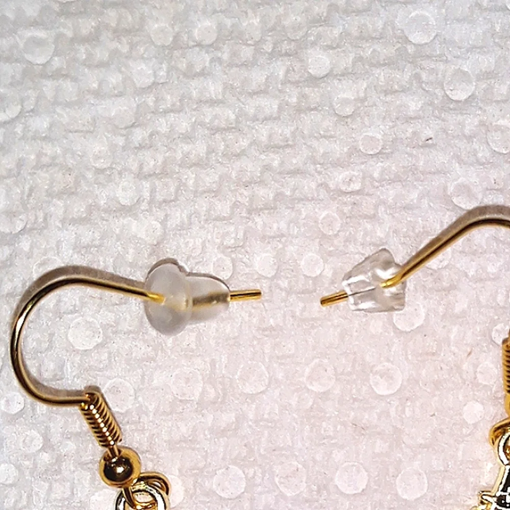 Thanksgiving Turkey Earrings Enamel Gold Pl Stainless Earwires Fall Birdie NEW
